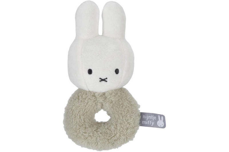 Miffy: Fluffy Ring Rattle - Green