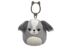 Squishmallows: Malu the Grey Shih-Tzu - 3.5" Clip-On Plush