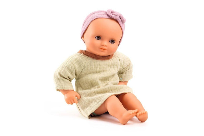 Djeco Pistache Pomea 32cm Soft Body Doll Kids Children Fun Pretend Play Toy 18m+