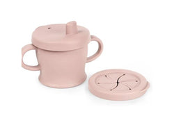 Haakaa: Silicone Sip-N-Snack Cup - Blush