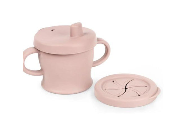 Haakaa: Silicone Sip-N-Snack Cup - Blush