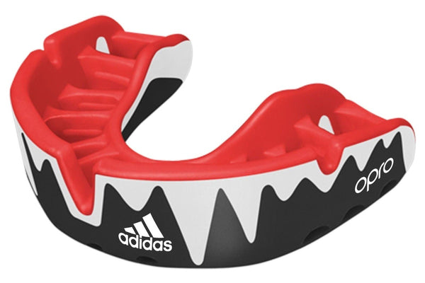 Adidas Opro Platinum Mouthguard - Red / Black / White - Senior