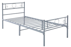 Fraser Country Single Metal Bed Frame - Grey