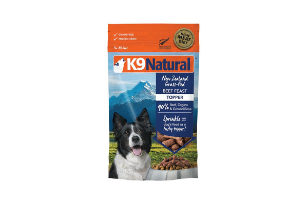 K9 Natural: Freeze-Dried Dog Food Topper Beef 142g