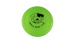 Random Large Dog Puppy Plastic Frisbee Fetch Flying Disc Training Toy - Standard