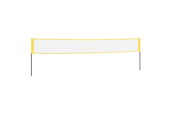 Badminton Net Yellow And Black 600X155 Cm Pe Fabric - One Size