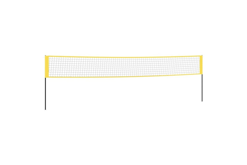 Badminton Net Yellow And Black 600X155 Cm Pe Fabric - One Size