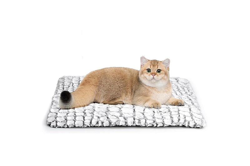 PETSWOL Non-Slip Self Warming Cat Dog Bed - L Grey