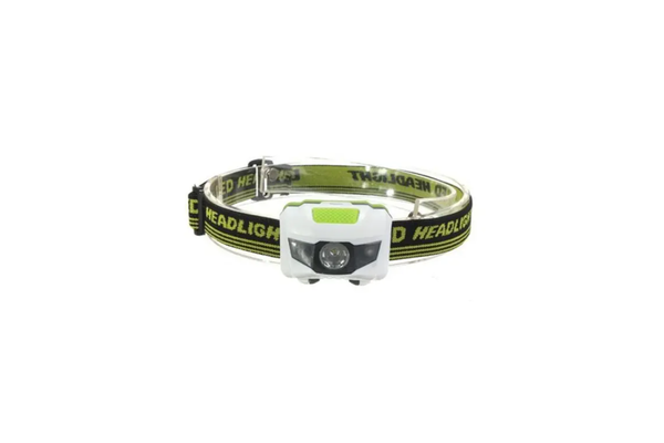 Led Headlamp 3 Leds White Red Light 3W Lightweight Green