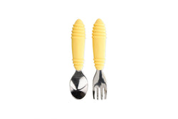 Bumkins: Spoon & Fork Set - Pineapple