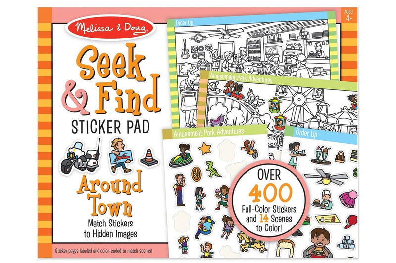 Melissa & Doug: Seek & Find Sticker Pad - Around Town