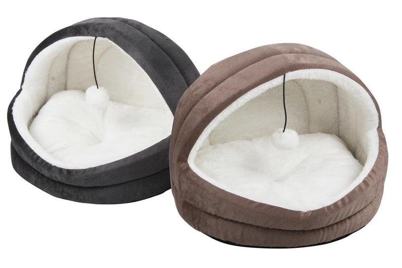 Pawise: Cat Igloo Bed - Brown