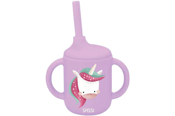 Sassi: Silicone Sippy Cup - Sparkly the Unicorn