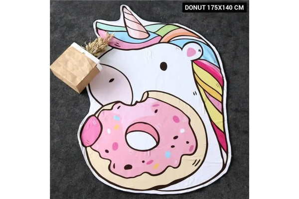 Unicorn Tapestry Wall Hanging Irregular Large Round Beach Towel Mat