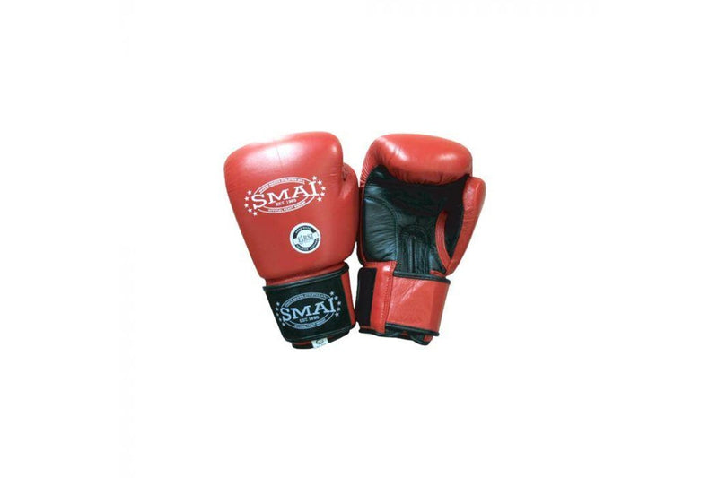 SMAI: Pro Leather Boxing Gloves - Red (10Oz)