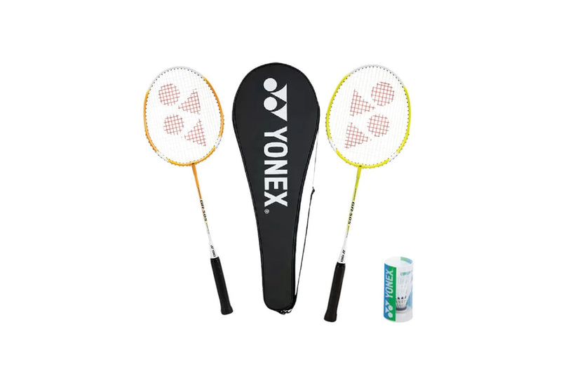 Yonex Badminton Set (Pack of 5) (Yellow/White/Black) (One Size)