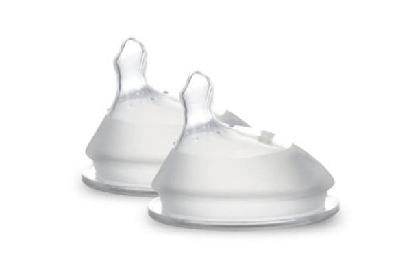 Haakaa: Silicone Orthodontic Bottle Nipple - Size S (2-Pieces)