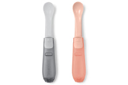 Skip Hop: Easy-Fold Travel Spoons - (Grey/Coral)