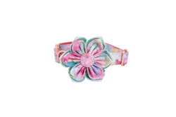 Handmade Dream Girl Dog Collar With Optional Matching Leash And Flower - S(20-30Cm Length) - Collar With Flower