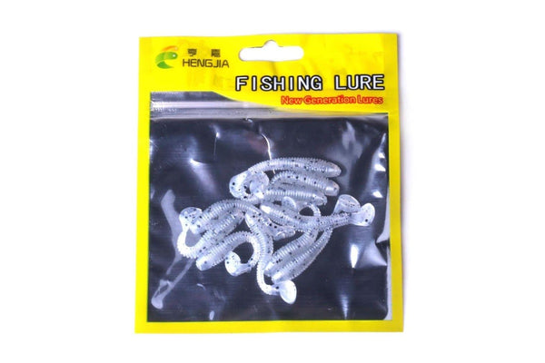 10 Soft Jigging Fishing Lures 5cm/0.6g Worm Swimbaits