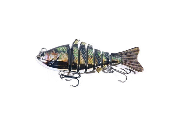 10cm 24g Multi Section Bionic Fish Bait Plastic Electroplated