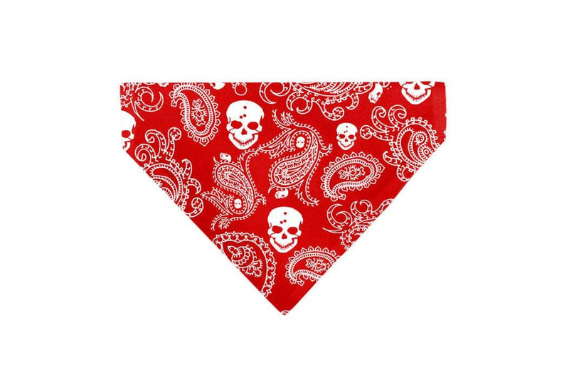 Pet Bandana - Red Skull Print