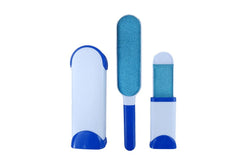 Petswol: Double-Sided Pet Hair And Lint Removal Brush - Blue (Set of 2)