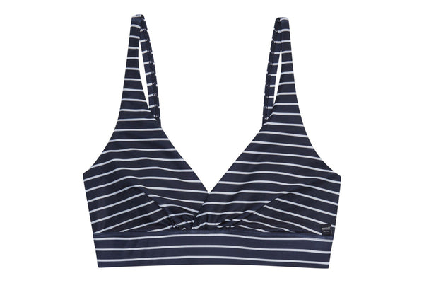 Regatta Womens/Ladies Paloma Stripe Textured Bikini Top (Navy/White) (14 UK)