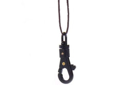 Camping Hiking Tactical Outdoor Equipment Rotating Mini Hook Buckle Black - Black