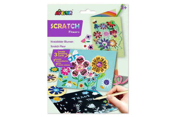 Avenir: Scratch Greeting Card Set - Flowers