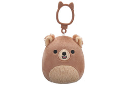 Squishmallows: Stokely the Brown Kodiak Bear - 3.5" Clip-On Plush