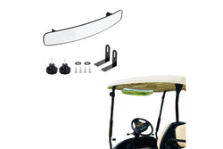 Adjustable Central Rear View Convex Golf Cart Mirror Replacement Compatible with Ezgo Club Car Yamaha