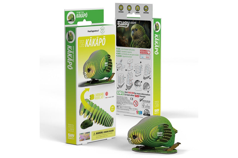 Eugy: Kakapo - 3D Cardboard Model