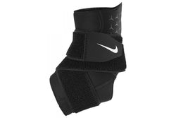 Nike Pro Ankle Sleeve With Straps - Black / White - Medium