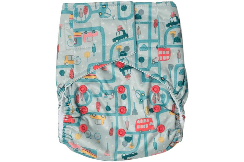 Snazzi Pants: All in One Reusable Nappy - Busy Street