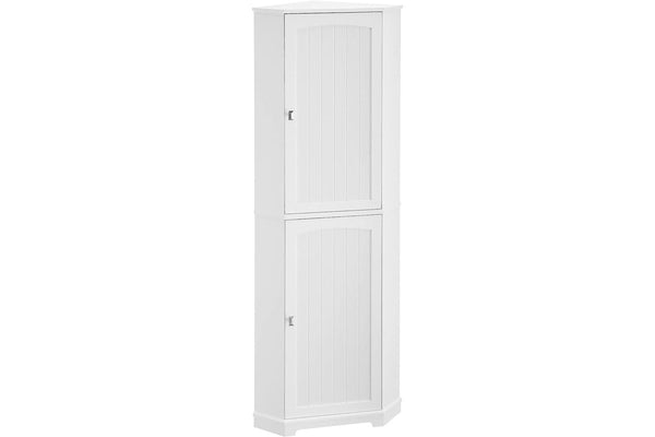 Vasagle Soglio Tall Corner Cabinet with 2 Doors and 4 Adjustable Shelves