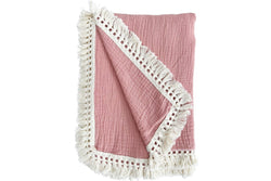 LaVida: Cotton Blanket - Petal Pink