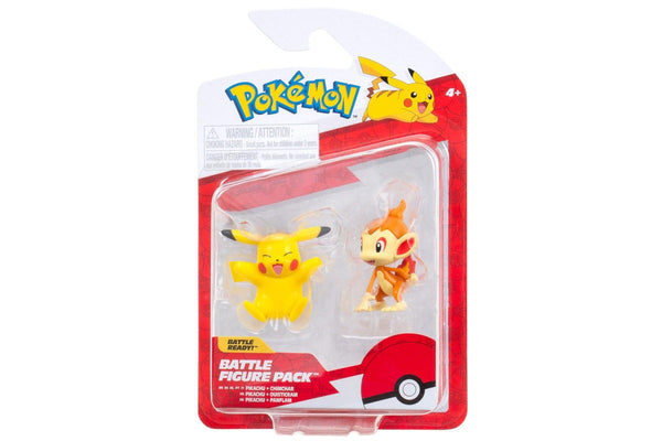 Pokemon: Battle Figure Pack - Chimchar & Pikachu