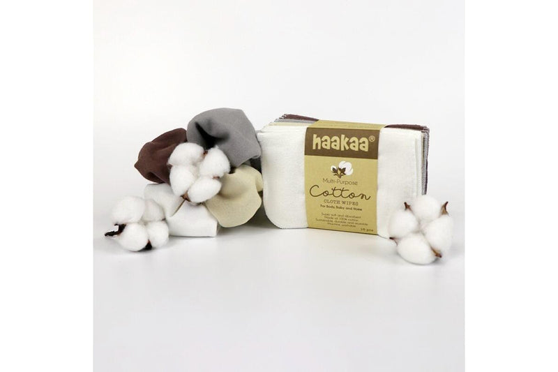 Haakaa: Cotton Cloth Wipes - 20x15cm (16pcs)