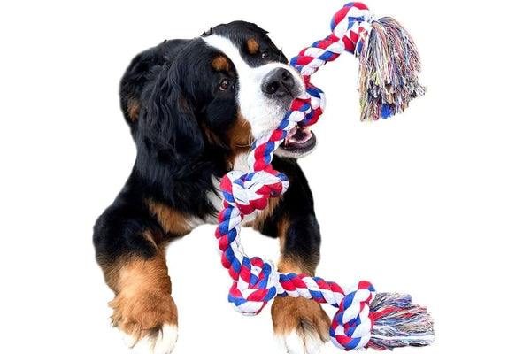 Durable Tough Natural Dog Rope Toy For Aggressive Chewers For Large Dogs