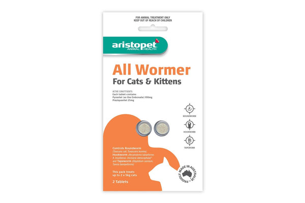 Aristopet: All Wormer Cat Kitten - 2pack