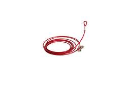 10M Dog Tie Out Cable Leash Lead Tangle Free Outdoor Yard Walking Running Red