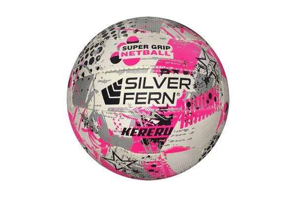 Silver Fern: Kereru Netball - Pink / Silver - Size 4