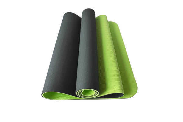 Ape Style Non-Slip Thick Yoga Training Mat (8mm) - Black/Green