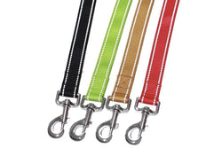 Reflective Nylon Dog Leash Lead Training Obedience Recall Walk Hi Vis - Assorted Colours - Small (1.5cm Width/1.2m Long)