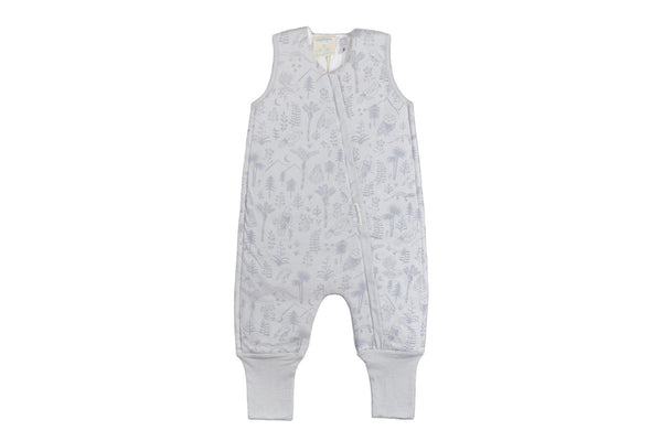 Woolbabe Duvet Sleeping Suit - Pebble Wilderness (1 year)