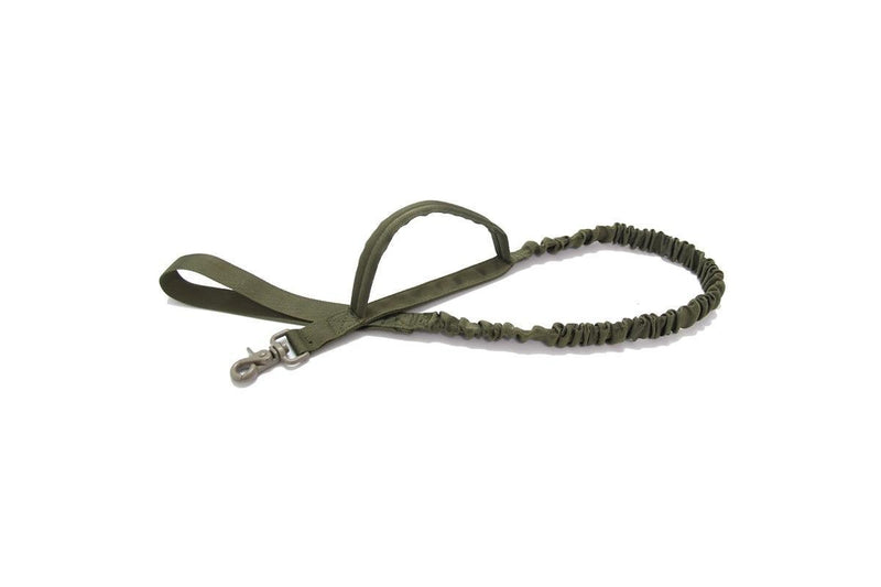 Tactical Bungee 2 Handle Dog Leash Pet Equipment - Green