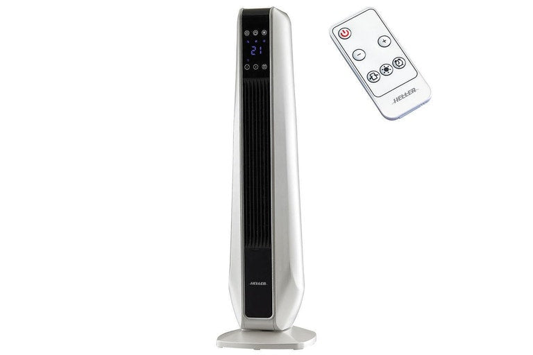 Heller 2400W Ceramic Tower Heater w/ Remote/Touch Screen/Thermostat/LED Display