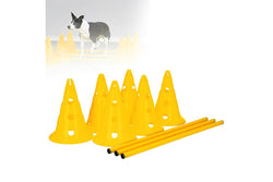 ZOOMIES Dog Agility Hurdle Cone Set - Yellow