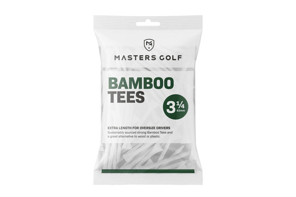 Masters Bamboo Golf Tees (Pack of 15) (White) (83mm)